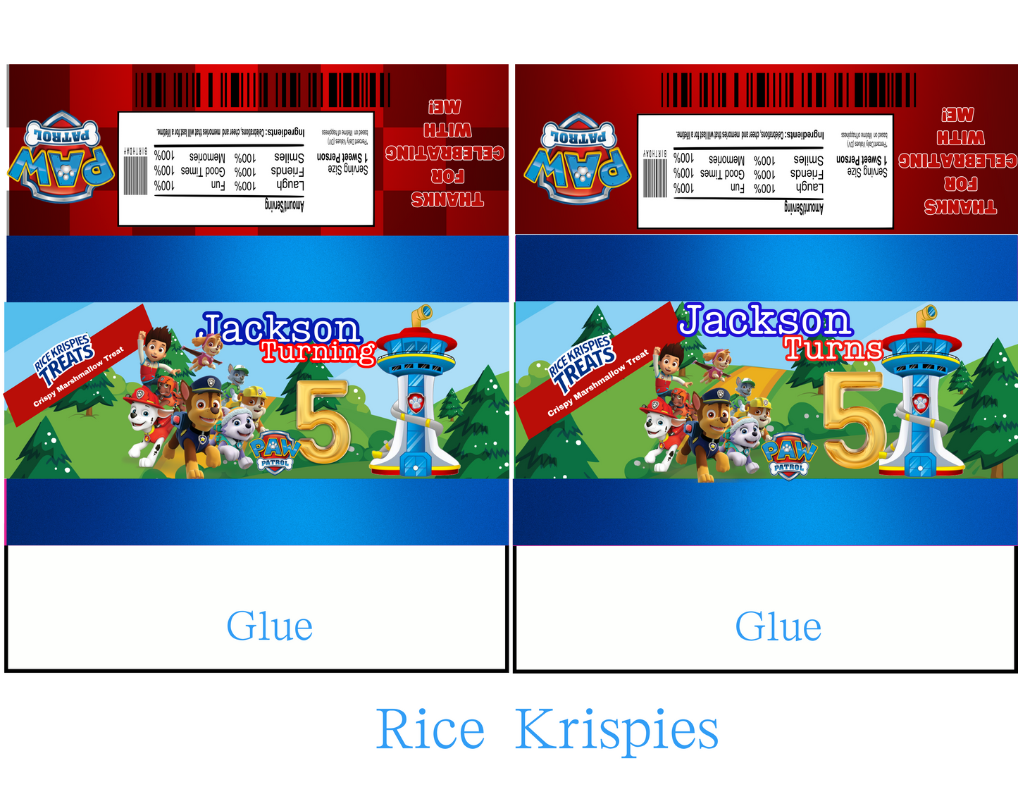 PAW PATROL EDITABLE DIGITAL PARTY FAVOR TEMPLATE