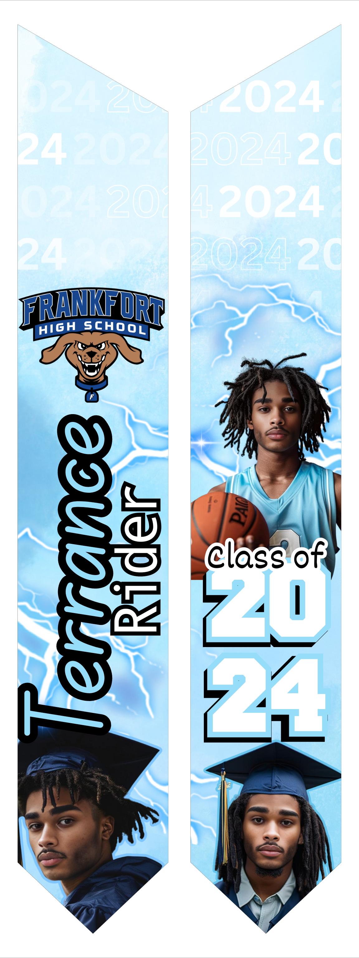7 EDITABLE DIGITAL GRADUATION STOLE