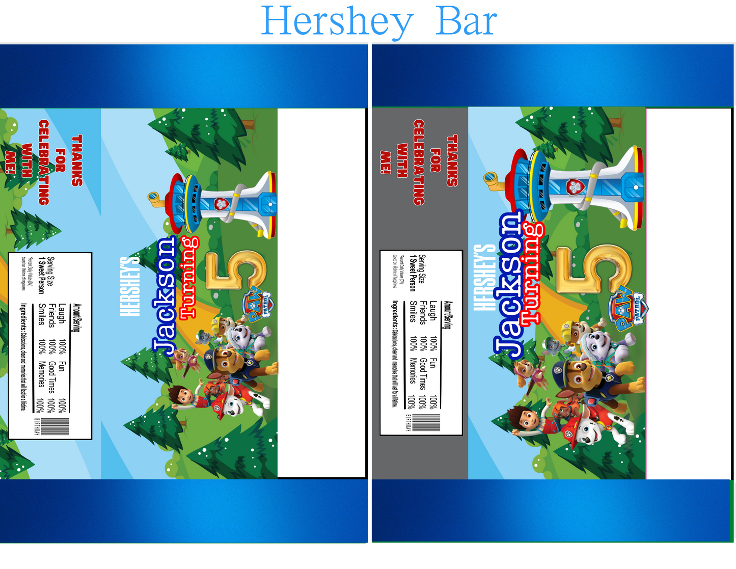 PAW PATROL EDITABLE DIGITAL PARTY FAVOR TEMPLATE