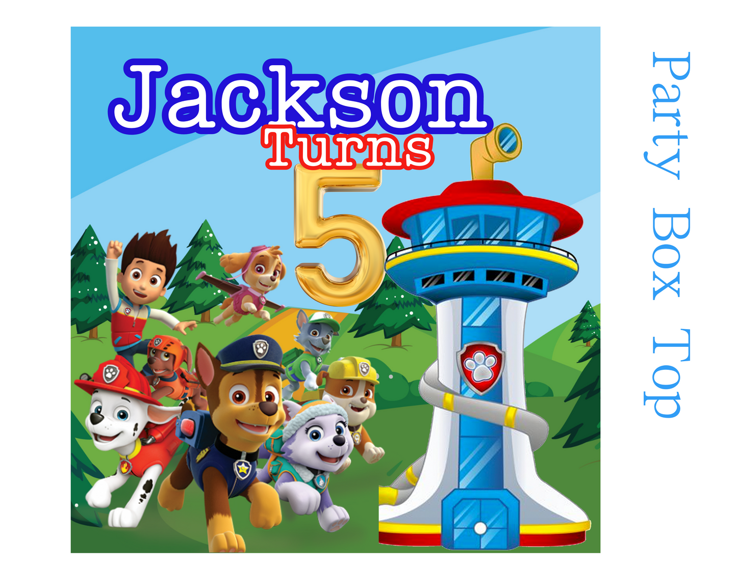 PAW PATROL EDITABLE DIGITAL PARTY FAVOR TEMPLATE